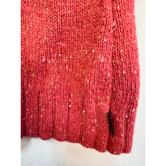 Woolrich Womens Cable Knit Sweater Small Soft Ruby Heather - Picture 4 of 12